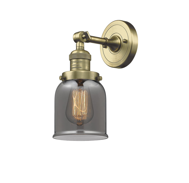Innovations 203-AB-G53 One Light Wall Sconce, Antique Brass