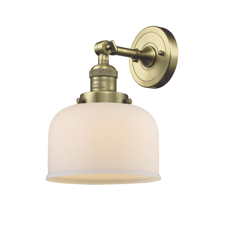 Innovations 203-AB-G71 One Light Wall Sconce, Antique Brass