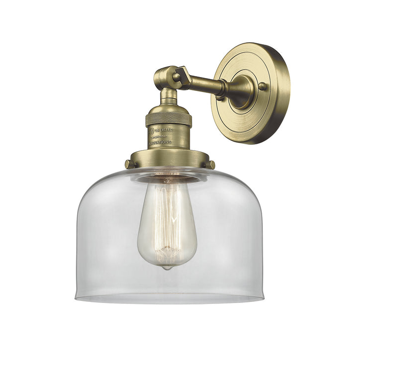 Innovations 203-AB-G72 One Light Wall Sconce, Antique Brass