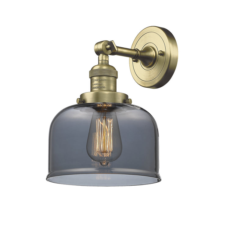 Innovations 203-AB-G73 One Light Wall Sconce, Antique Brass