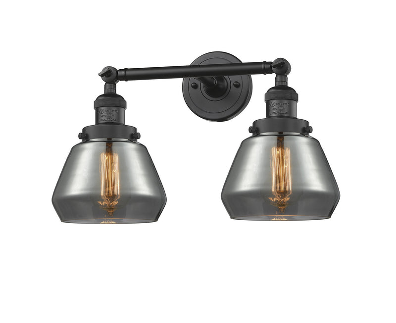 Innovations 208-BK-G173 Two Light Bath Vanity, Matte Black