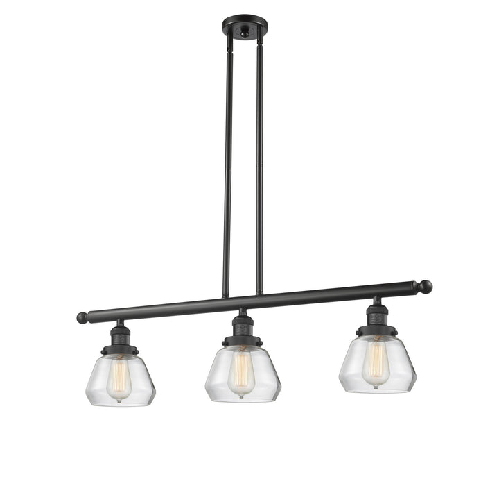 Innovations 213-BK-G172 Three Light Island Pendant, Matte Black