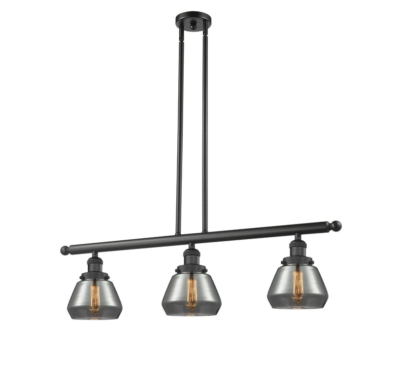 Innovations 213-BK-G173 Three Light Island Pendant, Matte Black