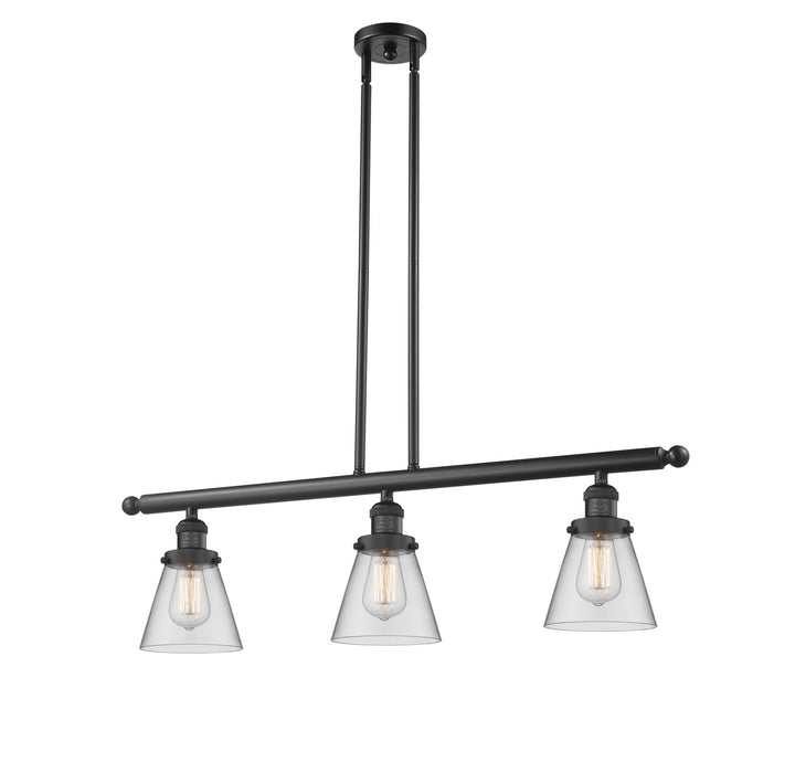 Innovations 213-BK-G62 Three Light Island Pendant, Matte Black