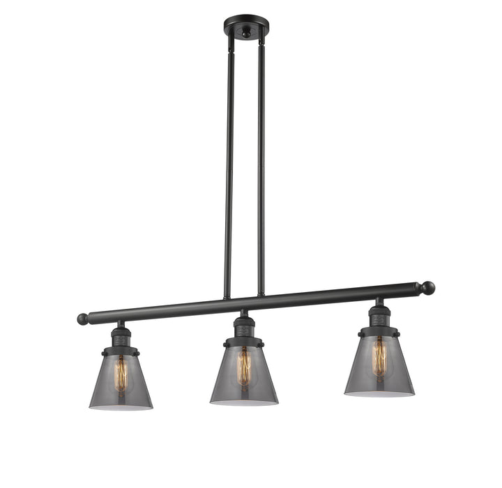 Innovations 213-BK-G63 Three Light Island Pendant, Matte Black