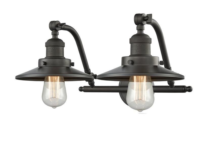 Innovations 515-2W-OB-M5 Two Light Bath Vanity, Oil Rubbed Bronze