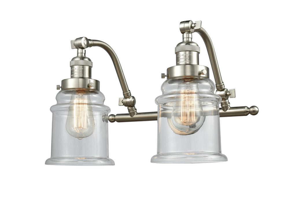 Innovations 515-2W-SN-G182 Two Light Bath Vanity, Brushed Satin Nickel