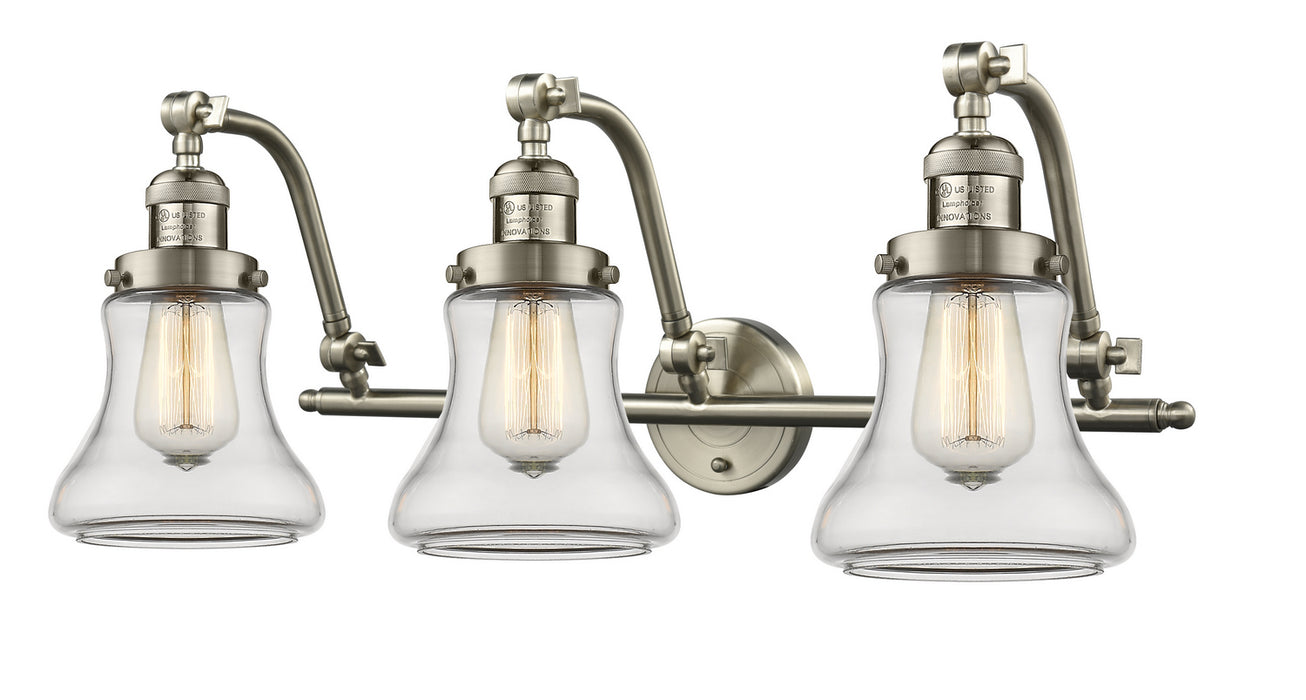 Innovations 515-3W-SN-G192 Three Light Bath Vanity, Brushed Satin Nickel
