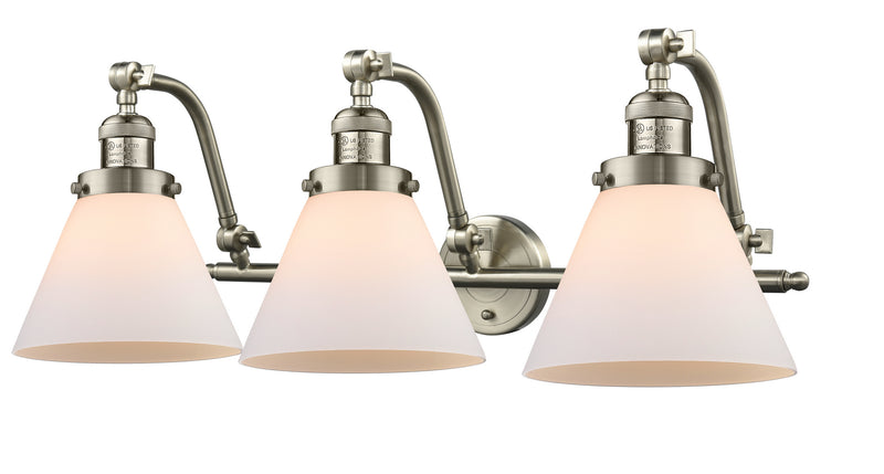 Innovations 515-3W-SN-G41 Three Light Bath Vanity, Brushed Satin Nickel