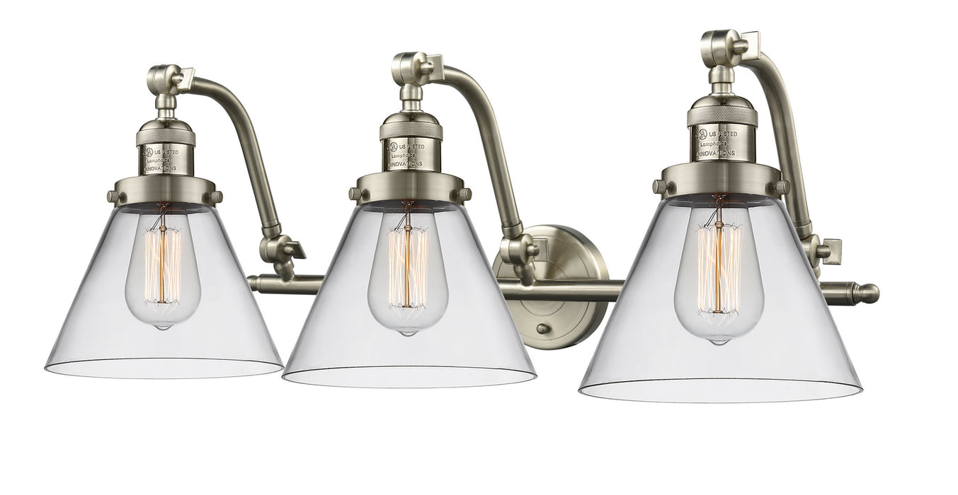 Innovations 515-3W-SN-G42 Three Light Bath Vanity, Brushed Satin Nickel