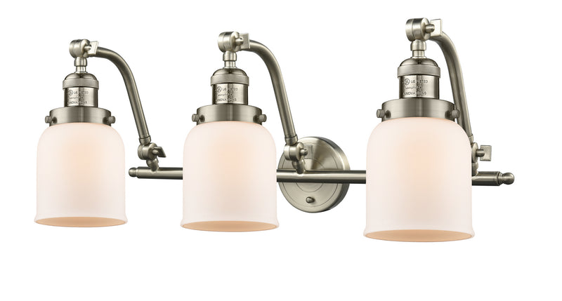 Innovations 515-3W-SN-G51 Three Light Bath Vanity, Brushed Satin Nickel