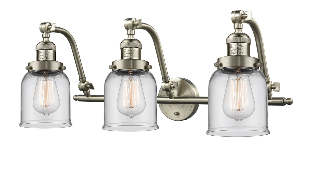Innovations 515-3W-SN-G52 Three Light Bath Vanity, Brushed Satin Nickel