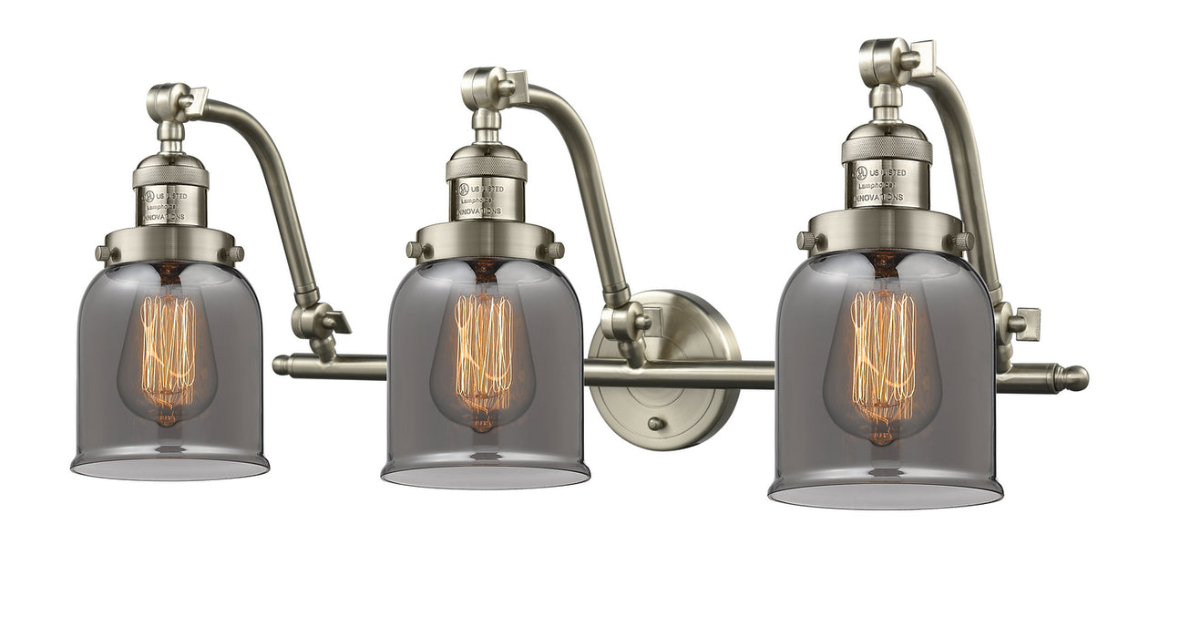 Innovations 515-3W-SN-G53 Three Light Bath Vanity, Brushed Satin Nickel