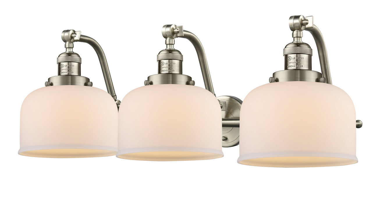 Innovations 515-3W-SN-G71 Three Light Bath Vanity, Brushed Satin Nickel