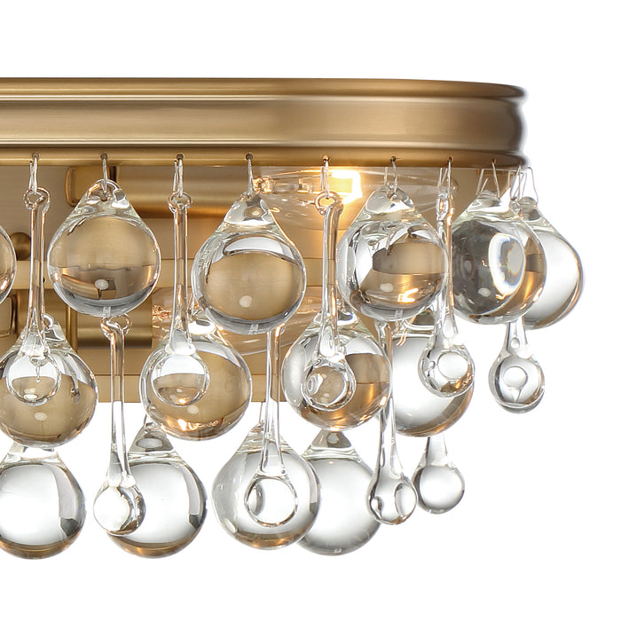 Crystorama 133-VG Six Light Bathroom Vanity, Vibrant Gold