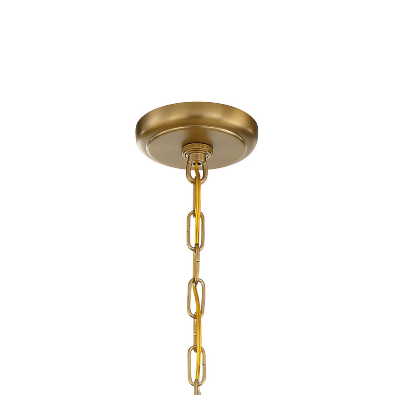 Crystorama 136-VG Six Light Chandelier, Vibrant Gold
