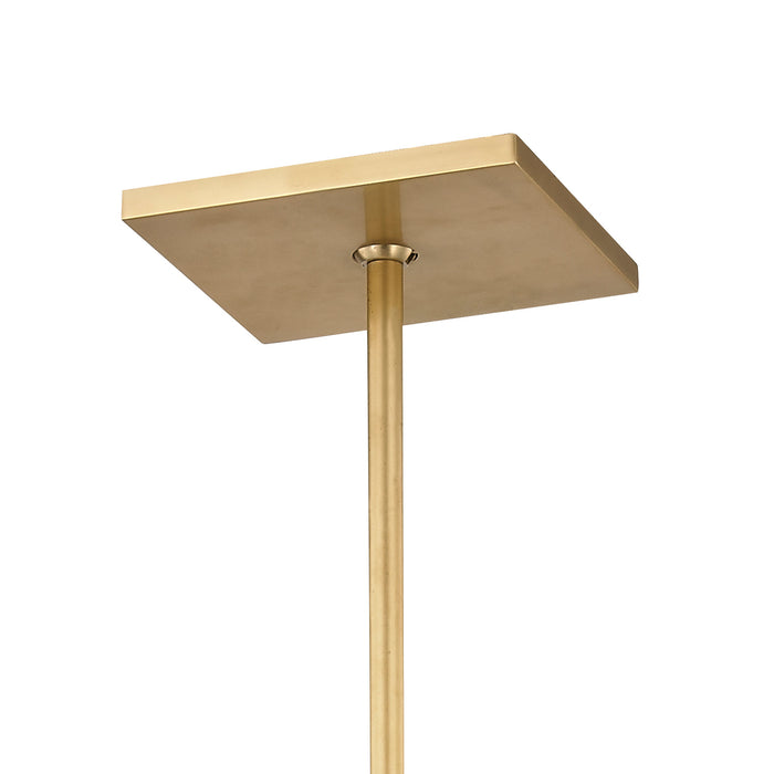 Crystorama 2107-AG One Light Chandelier, Aged Brass