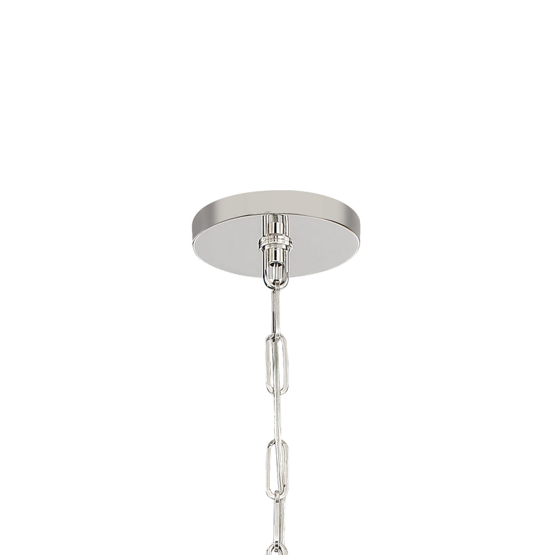 Crystorama 2246-PN_NOSHADE Eight Light Chandelier, Polished Nickel