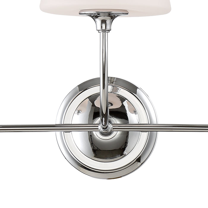 Crystorama 2443-OP-CH Three Light Bathroom Vanity, Polished Chrome