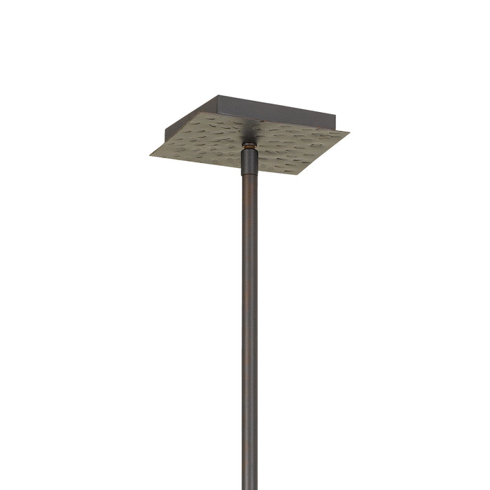 Crystorama 337-RS Nine Light Chandelier, Raw Steel