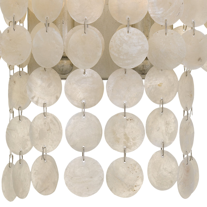 Crystorama BRI-3002-SA Two Light Wall Sconce, Antique Silver