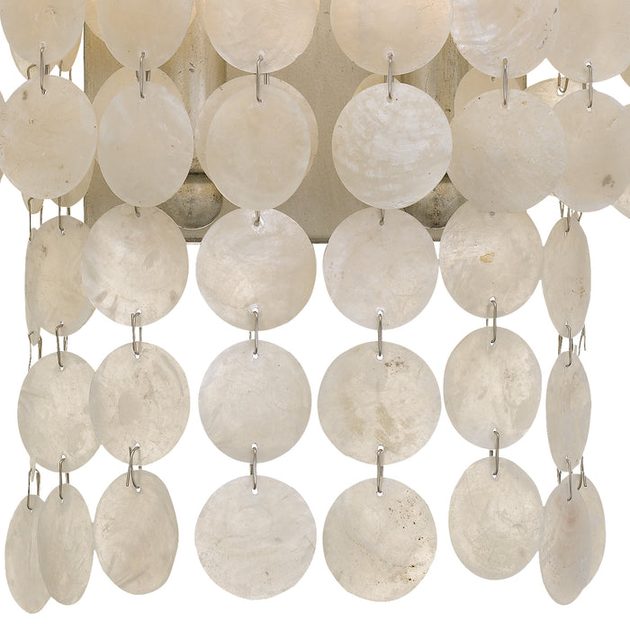 Crystorama BRI-3002-SA Two Light Wall Sconce, Antique Silver