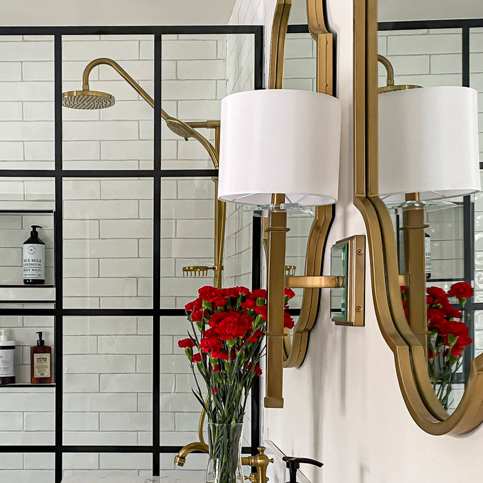 Crystorama CLI-231-AG One Light Wall Sconce, Aged Brass