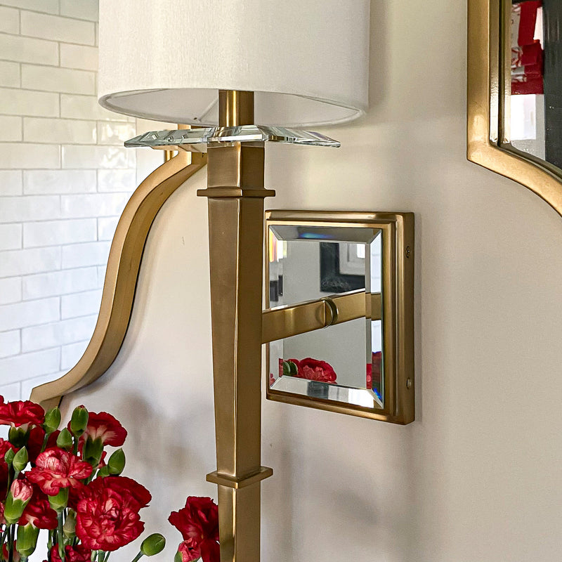 Crystorama CLI-231-AG One Light Wall Sconce, Aged Brass