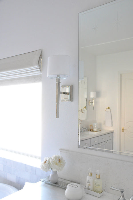 Crystorama CLI-231-PN One Light Wall Sconce, Polished Nickel