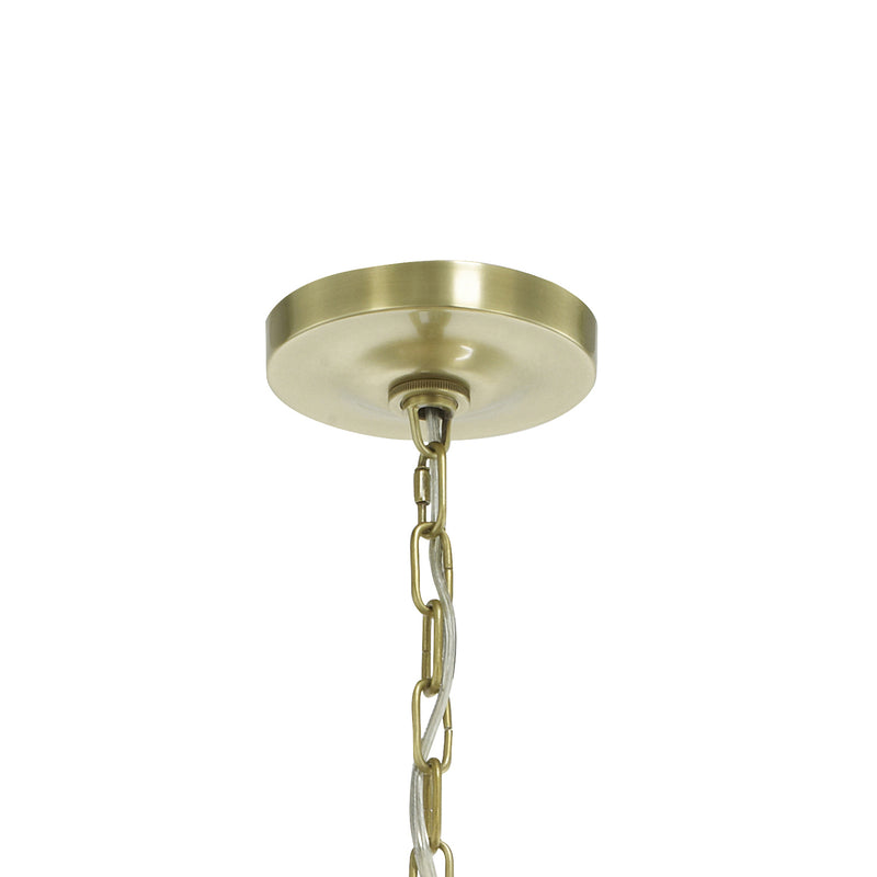 Crystorama CLO-8899-AG 12 Light Chandelier, Aged Brass