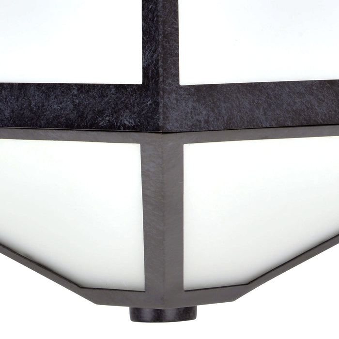 Crystorama GLA-9702-OP-BC Three Light Outdoor Wall Sconce, Black Charcoal