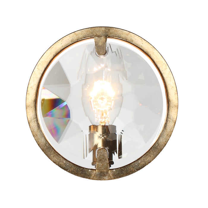 Crystorama QUI-7621-DT One Light Wall Sconce, Distressed Twilight