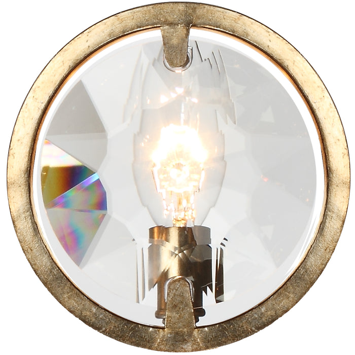Crystorama QUI-7621-DT One Light Wall Sconce, Distressed Twilight