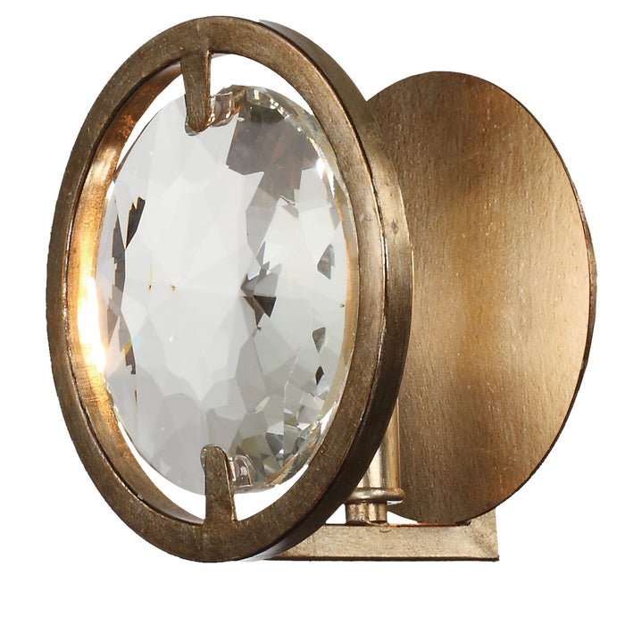 Crystorama QUI-7621-DT One Light Wall Sconce, Distressed Twilight
