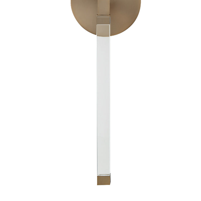 Crystorama REN-261-AG One Light Wall Sconce, Aged Brass