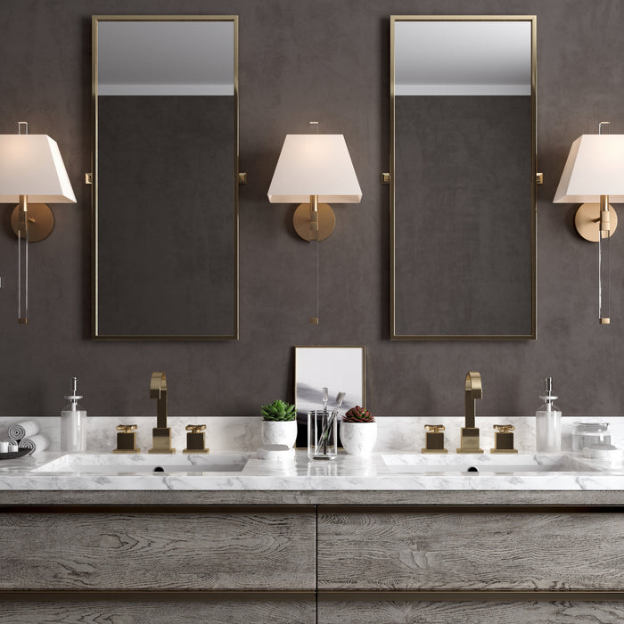 Crystorama REN-261-AG One Light Wall Sconce, Aged Brass