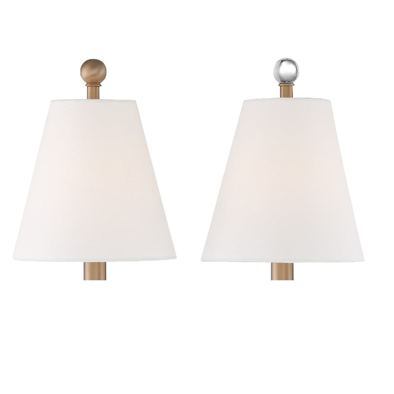 Crystorama RIV-382-AG One Light Wall Sconce, Aged Brass