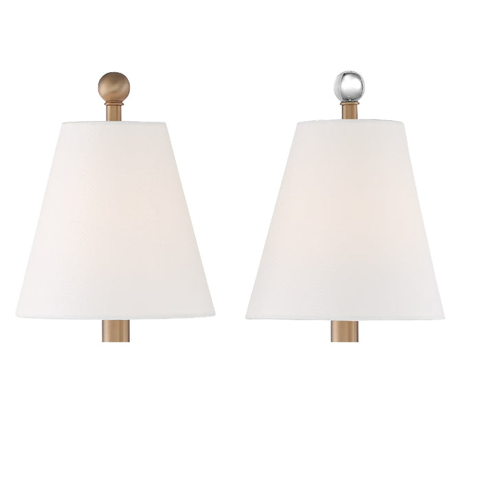 Crystorama RIV-382-AG One Light Wall Sconce, Aged Brass