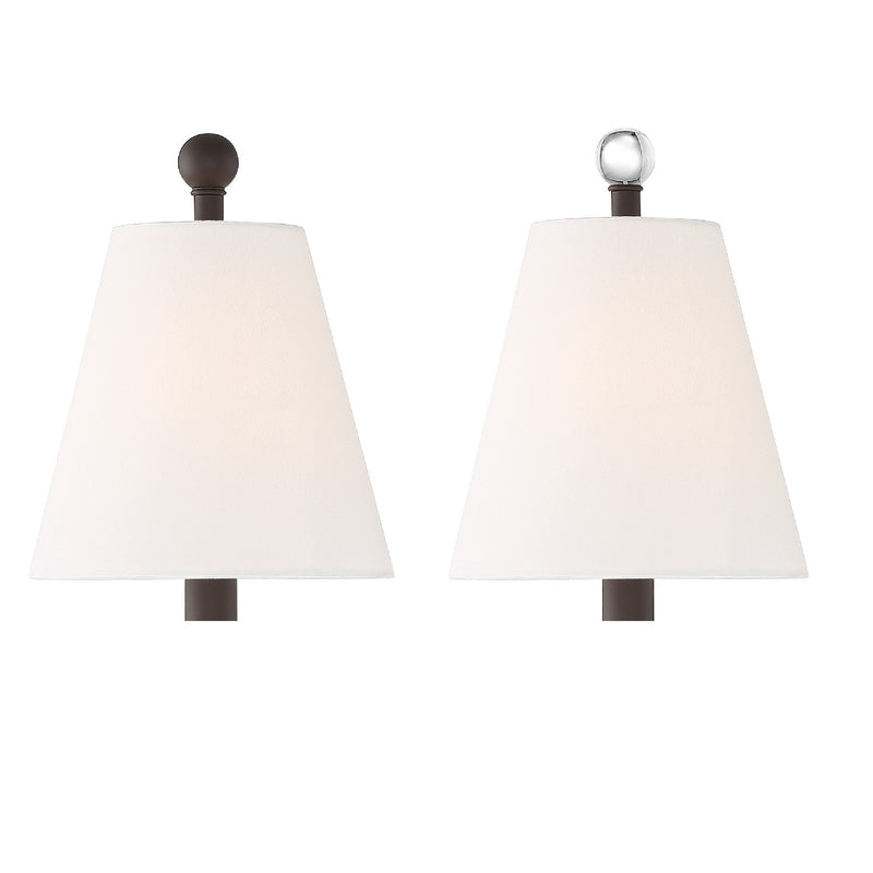 Crystorama RIV-382-DB One Light Wall Sconce, Dark Bronze