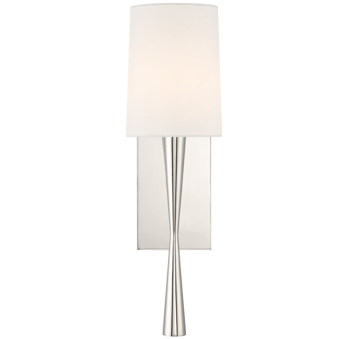 Crystorama TRE-221-PN One Light Wall Sconce, Polished Nickel