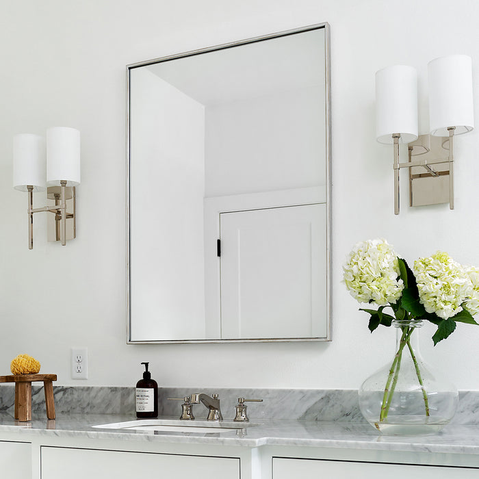 Crystorama VER-242-PN Two Light Wall Sconce, Polished Nickel