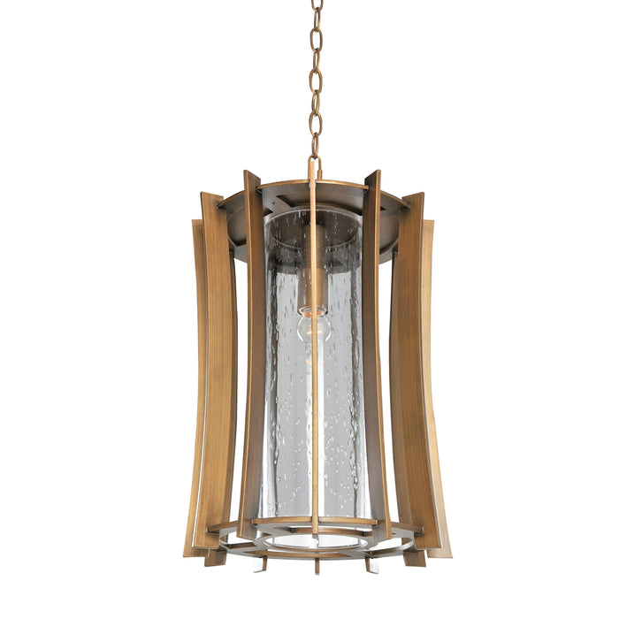 Kalco 400650MZ One Light Hanging Lantern, Modern Bronze
