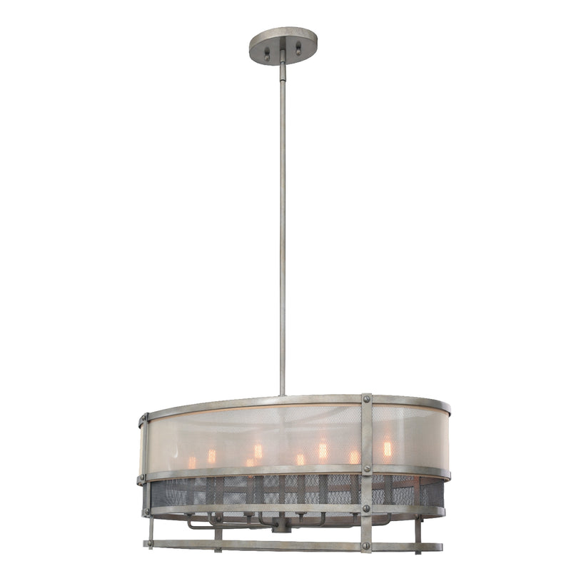 Kalco 503654BJT Eight Light Pendant, Bronze Jewel Tone