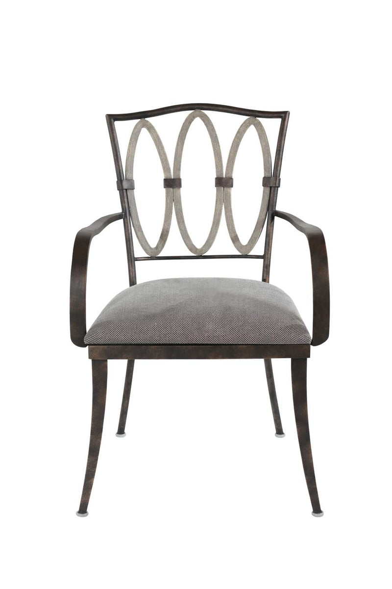 Kalco 800402FG Dining Arm Chair, Florence Gold