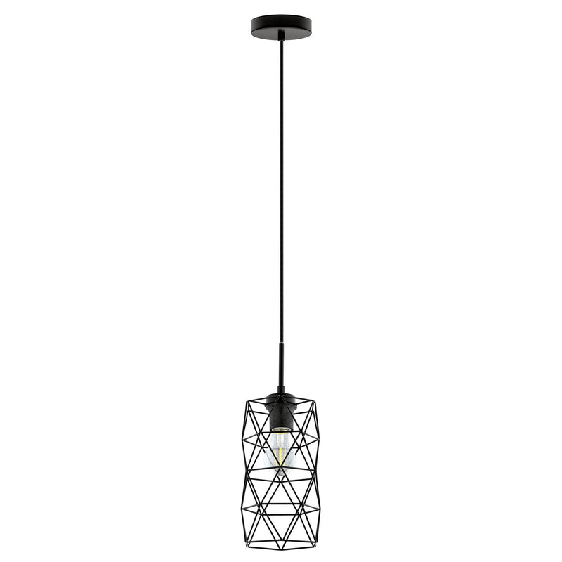 Eglo USA 202358A One Light Pendant, Matte Black
