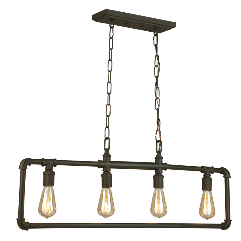 Eglo USA 202847A Four Light Pendant, Matte Bronze