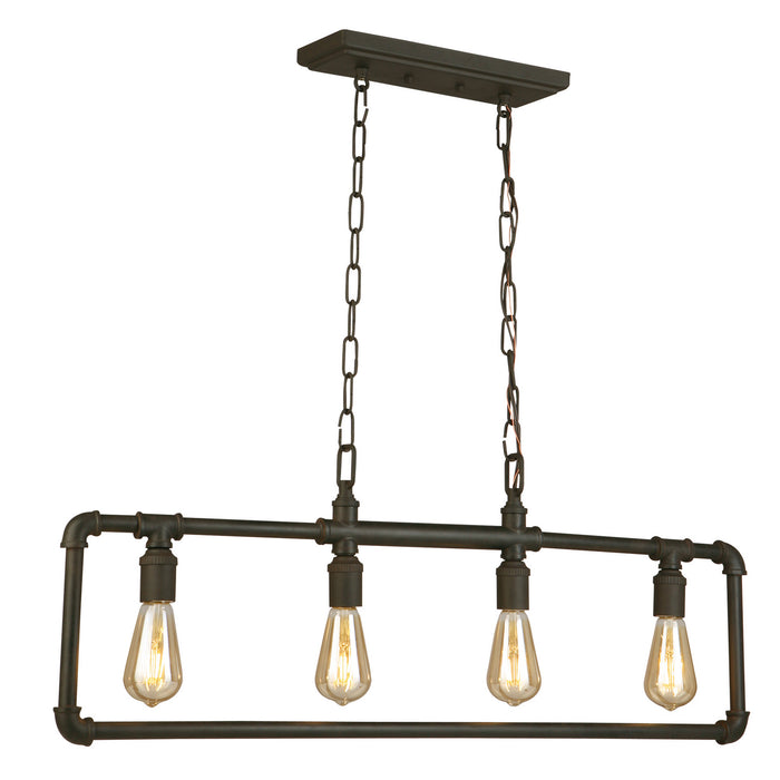 Eglo USA 202847A Four Light Pendant, Matte Bronze