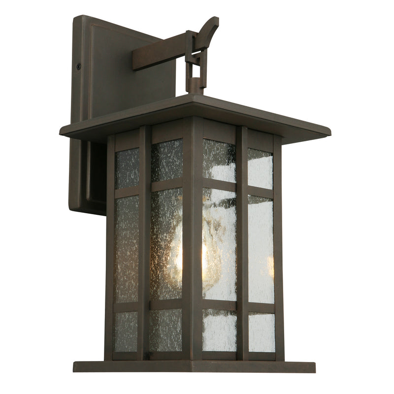Eglo USA 202888A One Light Outdoor Wall Mount, Matte Bronze