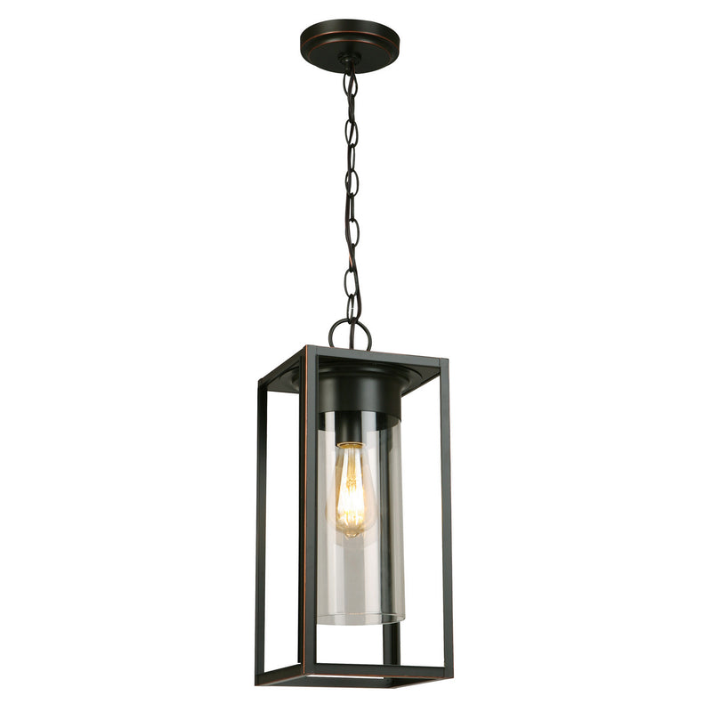 Eglo USA 202898A One Light Outdoor Pendant, Oil Rubbed Bronze