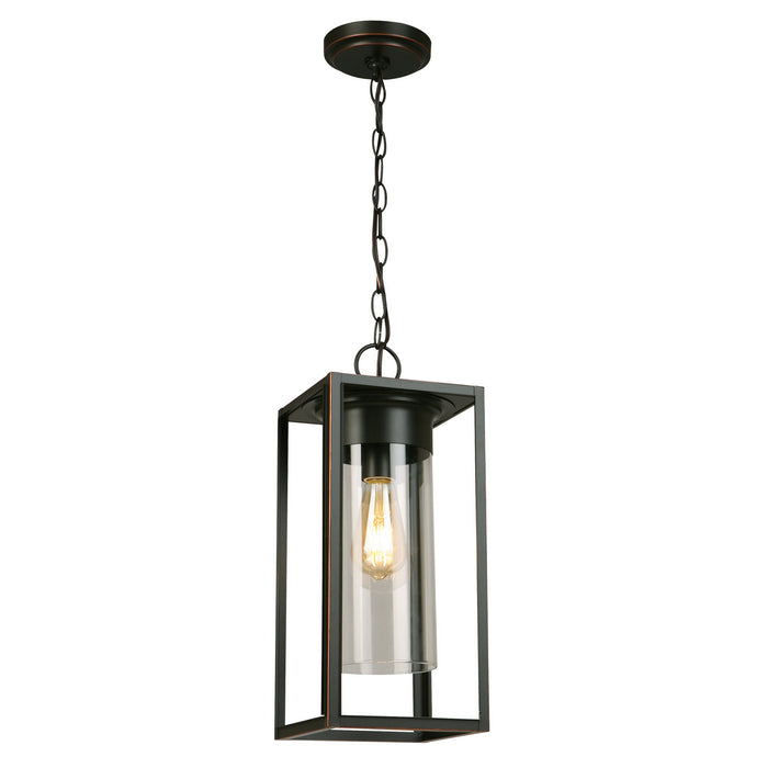 Eglo USA 202898A One Light Outdoor Pendant, Oil Rubbed Bronze
